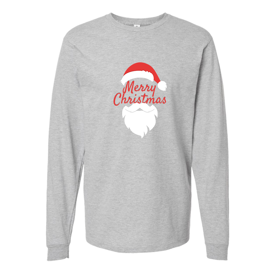 Men's Merry Christmas Santa Claus Long sleeves T-Shirt