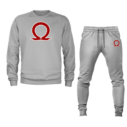 Men's God Of War Crewneck Sweatshirt Joggers Set