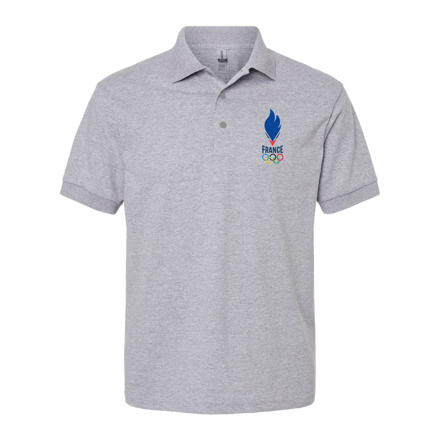 Men's France Olympia 2024 Dry Blend Polo