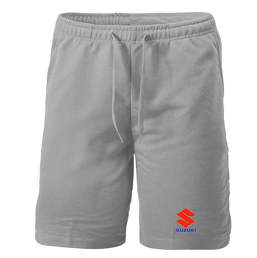 Men's Suzuki Bike Motorcycle Fleece Shorts