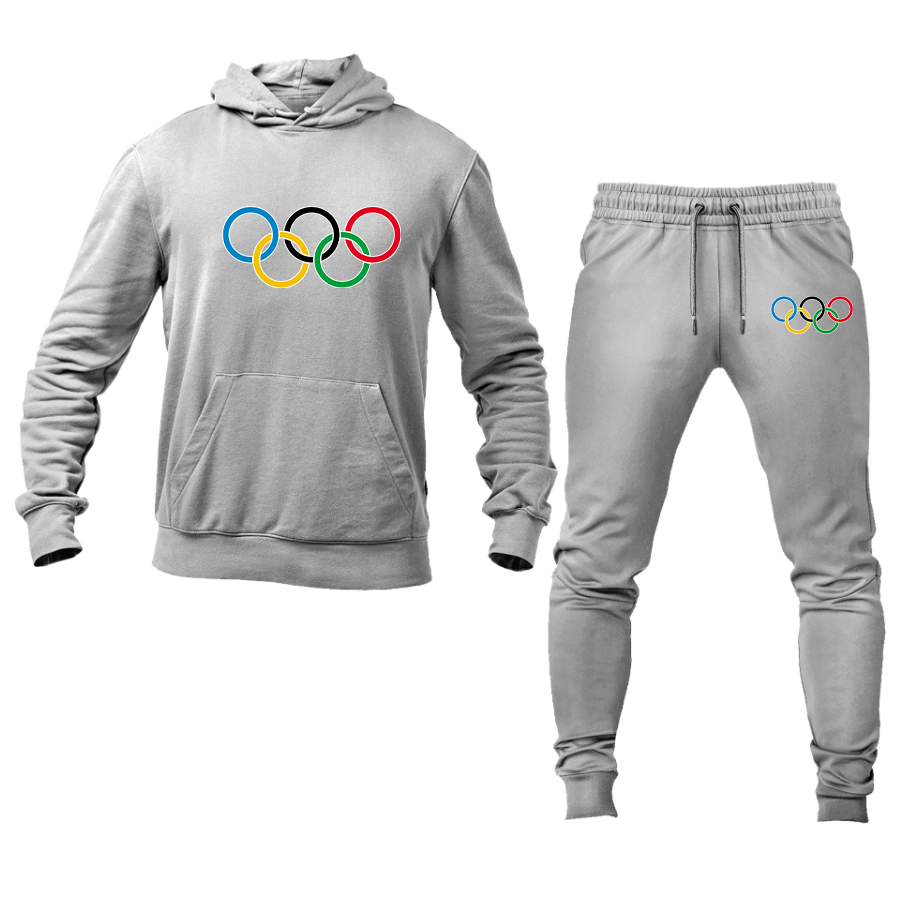 Men's Olympics Rings Hoodie and Joggers Set
