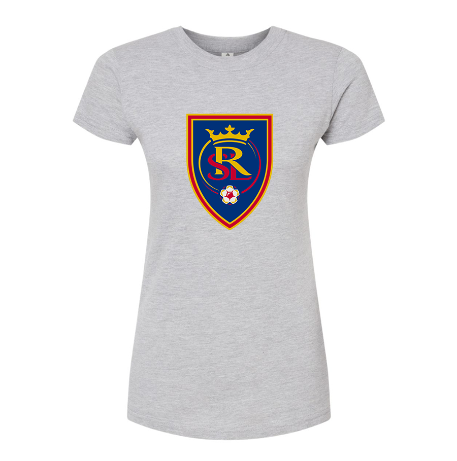 Women's Real Salt Lake Soccer Round Neck T-Shirt