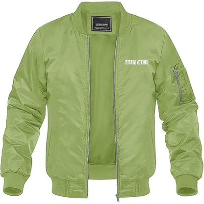 MAGNIVIT Men's Billie Eilish Lightweight Bomber Jacket Windbreaker Casual Fall Spring Outdoor Coat