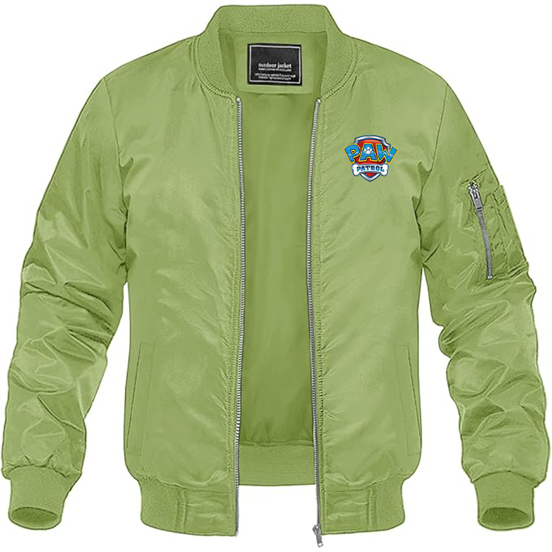 MAGNIVIT Men's Paw Patrol Lightweight Bomber Jacket Windbreaker Casual Fall Spring Outdoor Coat