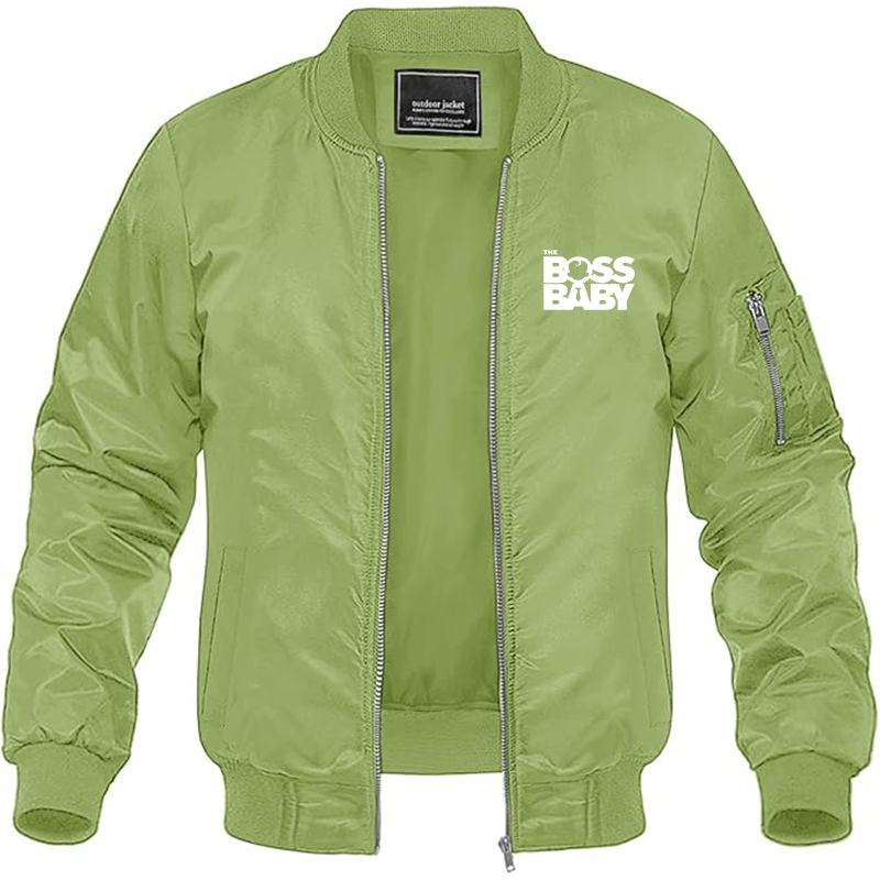 MAGNIVIT Men's Boss Baby  Lightweight Bomber Jacket Windbreaker Casual Fall Spring Outdoor Coat