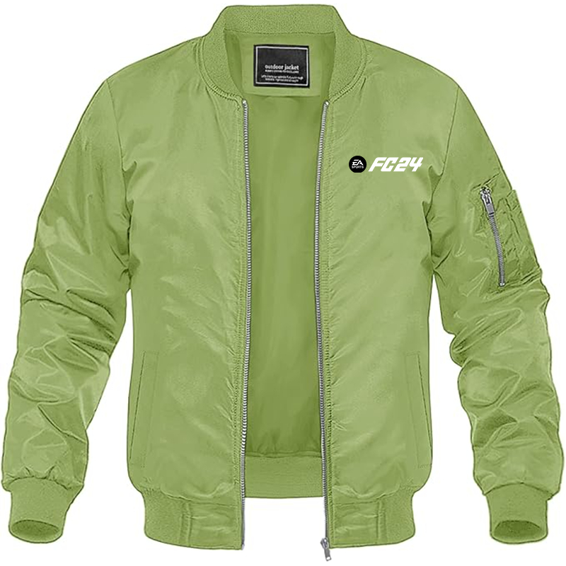 MAGNIVIT Men's EA Sports FC 24  Lightweight Bomber Jacket Windbreaker Casual Fall Spring Outdoor Coat