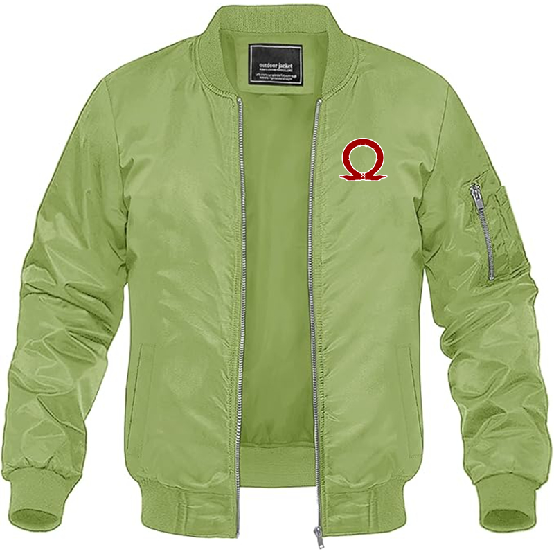 MAGNIVIT Men's God Of War Lightweight Bomber Jacket Windbreaker Casual Fall Spring Outdoor Coat