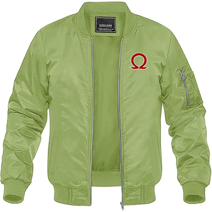 MAGNIVIT Men's God Of War Lightweight Bomber Jacket Windbreaker Casual Fall Spring Outdoor Coat