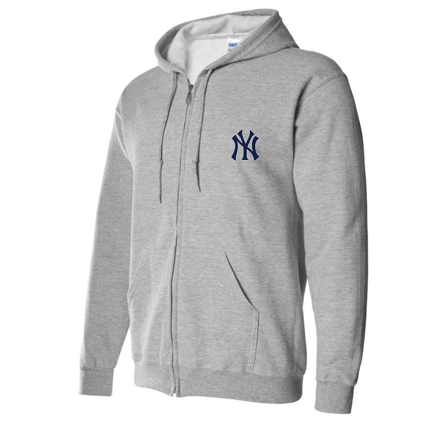 Men's New York NY Yankees Baseball Zipper Hoodie