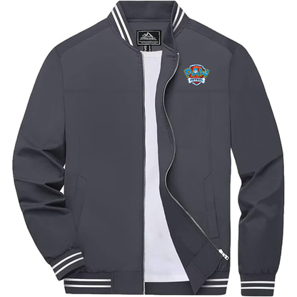 Men's Paw Patrol  Boladeci  Bomber Jackets Lightweight Water Resistant Breathable Spring Fall Full Zip Thin Windbreaker Light Jackets