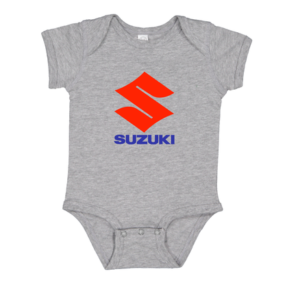 Suzuki Bike Motorcycle Baby Romper Onesie
