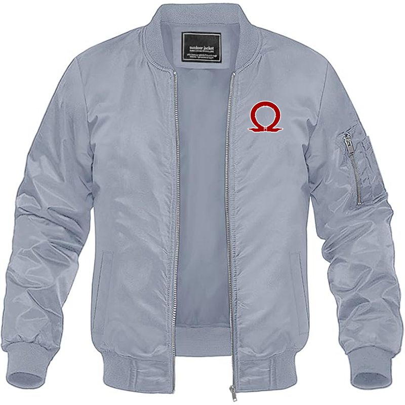 MAGNIVIT Men's God Of War Lightweight Bomber Jacket Windbreaker Casual Fall Spring Outdoor Coat