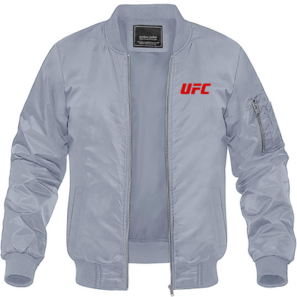 Men's UFC Lightweight Bomber Jacket Windbreaker Softshell Varsity Jacket