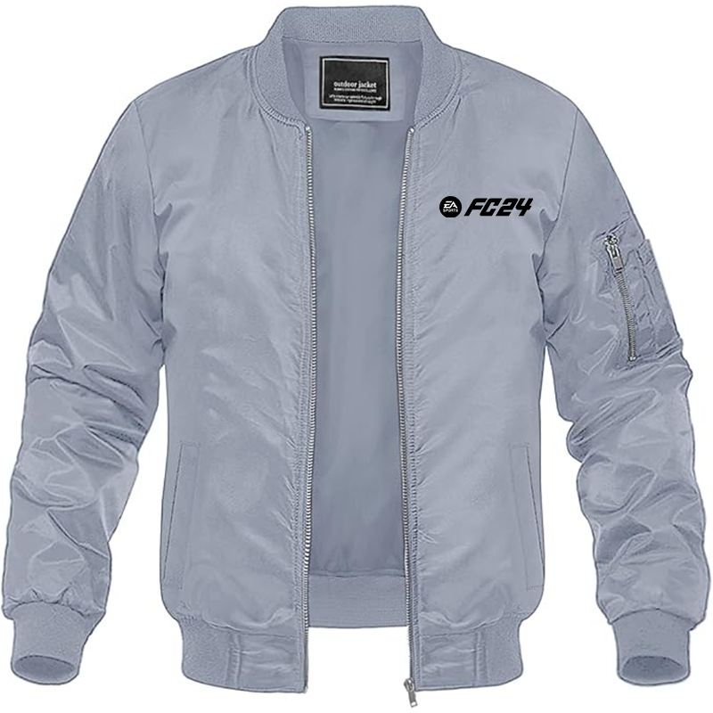 MAGNIVIT Men's EA Sports FC 24  Lightweight Bomber Jacket Windbreaker Casual Fall Spring Outdoor Coat