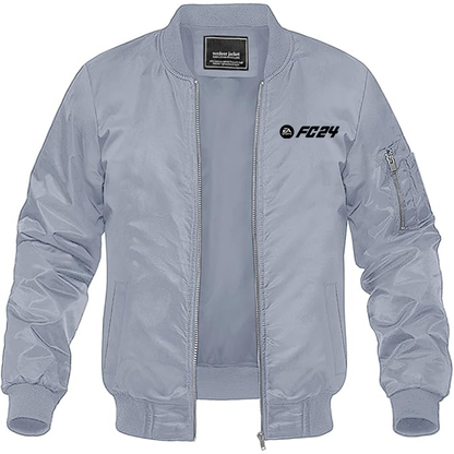 MAGNIVIT Men's EA Sports FC 24  Lightweight Bomber Jacket Windbreaker Casual Fall Spring Outdoor Coat