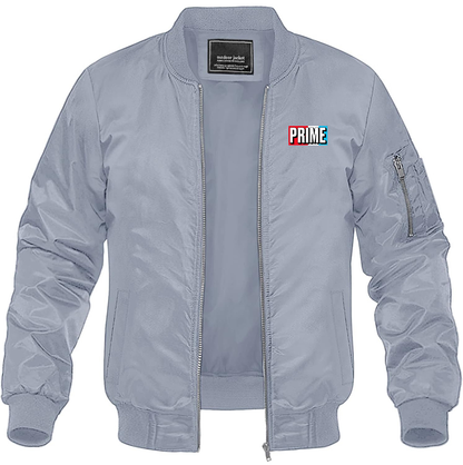 Men's Prime Drink Lightweight Bomber Jacket Windbreaker Softshell Varsity Jacket Coat