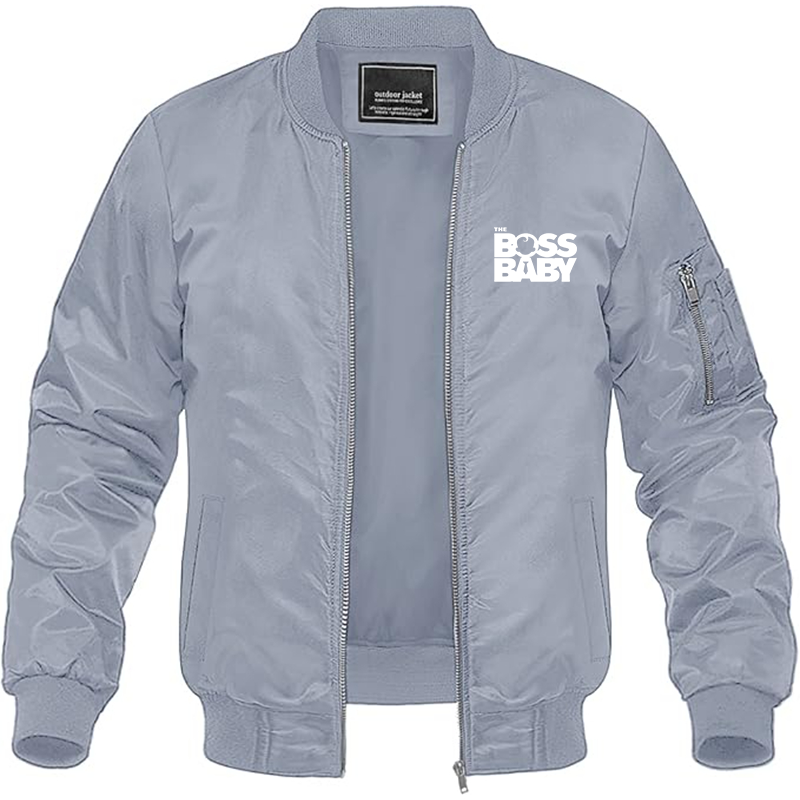 MAGNIVIT Men's Boss Baby  Lightweight Bomber Jacket Windbreaker Casual Fall Spring Outdoor Coat