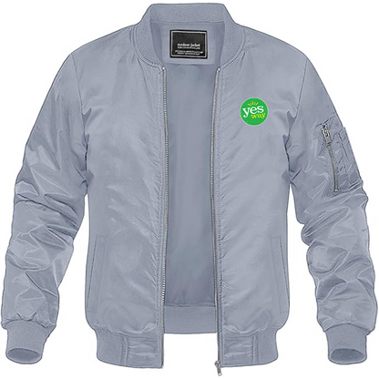 MAGNIVIT Men's Yes Way  Lightweight Bomber Jacket Windbreaker Casual Fall Spring Outdoor Coat
