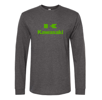 Men's Kawasaki Bike Motorcycle Long sleeves T-Shirt