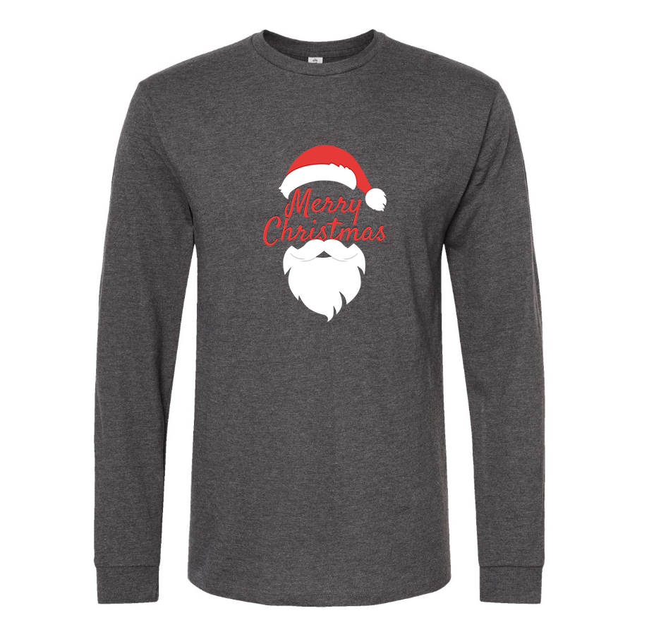 Men's Merry Christmas Santa Claus Long sleeves T-Shirt