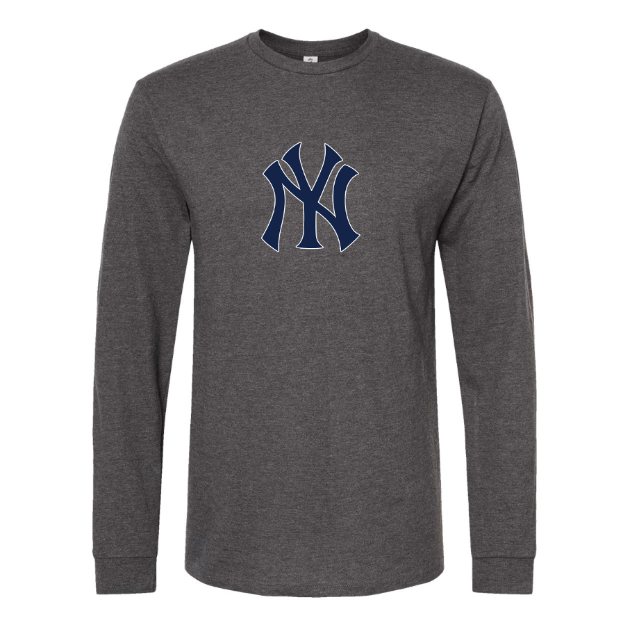 Men's New York NY Yankees Baseball Long sleeves T-Shirt