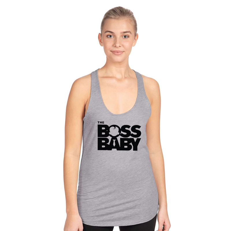 Women's Boss Baby  Next Level Ideal Racerback Tank