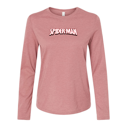 Women’s Spider Man BELLA CANVAS Jersey Long Sleeve Tee