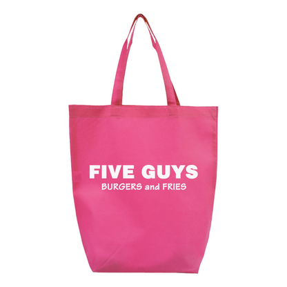 Five Guys Q-Tees Non-Woven Gusset Bottom Tote