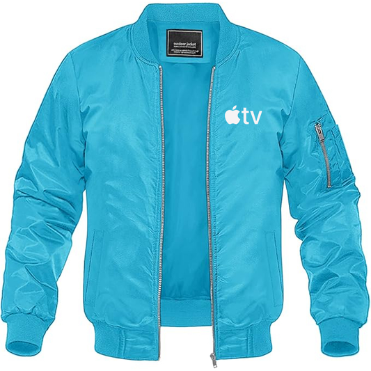MAGNIVIT Men's  Apple TV  Lightweight Bomber Jacket Windbreaker Casual Fall Spring Outdoor Coat
