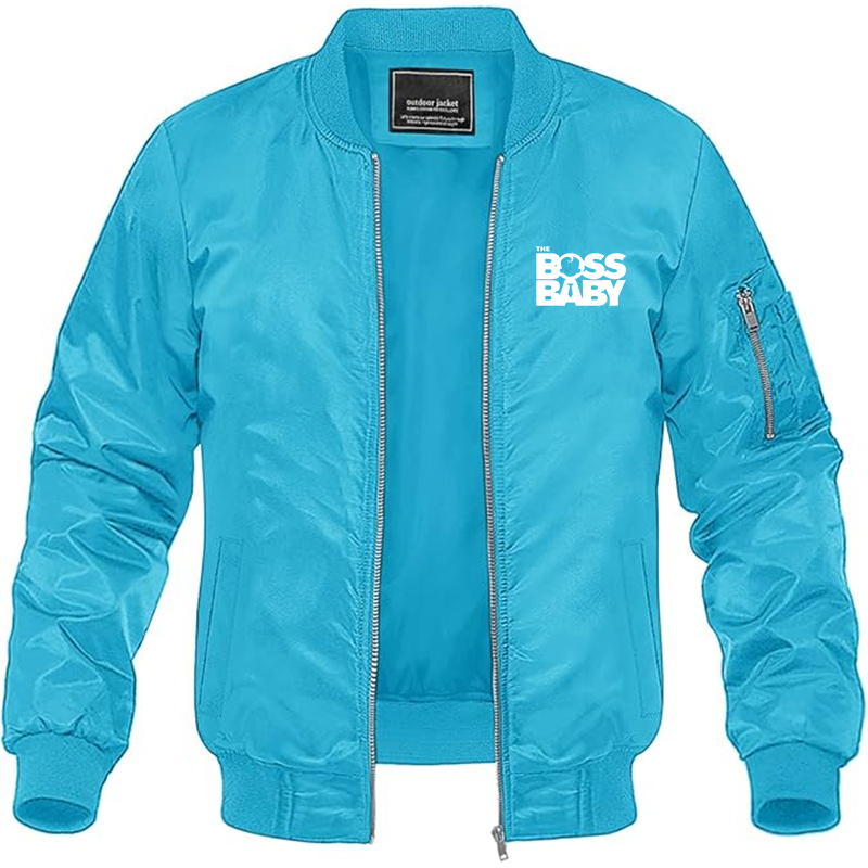 MAGNIVIT Men's Boss Baby  Lightweight Bomber Jacket Windbreaker Casual Fall Spring Outdoor Coat