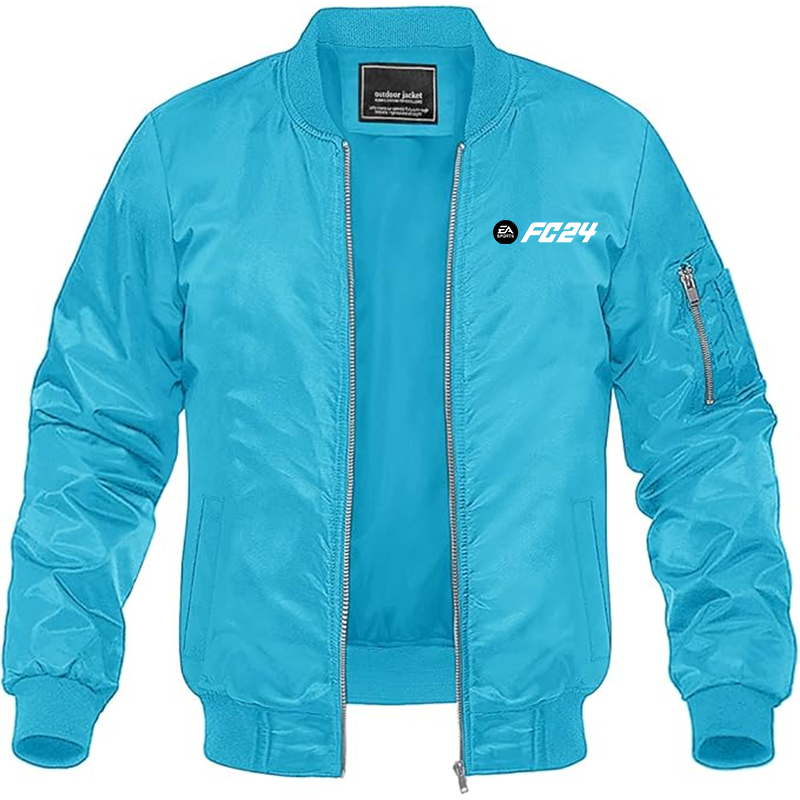 MAGNIVIT Men's EA Sports FC 24  Lightweight Bomber Jacket Windbreaker Casual Fall Spring Outdoor Coat
