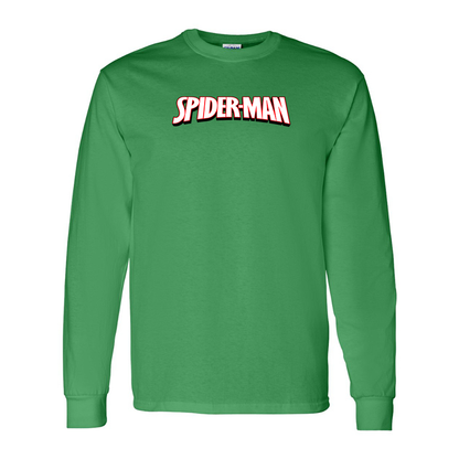 Men's Spider Man Gildan Heavy Cotton Long Sleeve T-Shirt