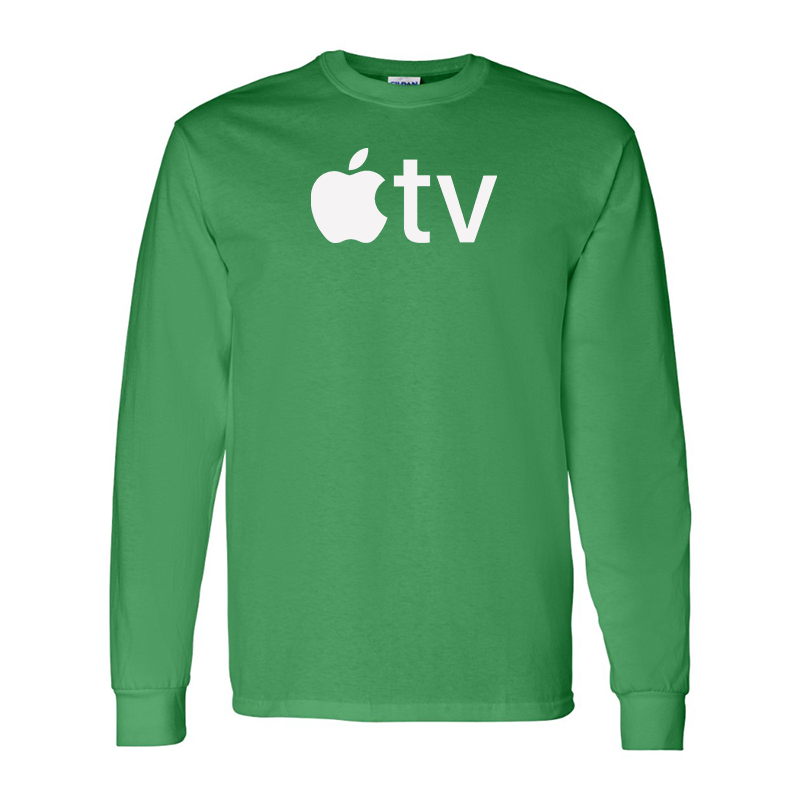Men's Apple TV  Gildan Heavy Cotton Long Sleeve T-Shirt