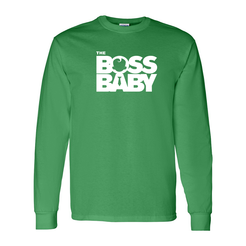 Men's Boss Baby  Gildan Heavy Cotton Long Sleeve T-Shirt