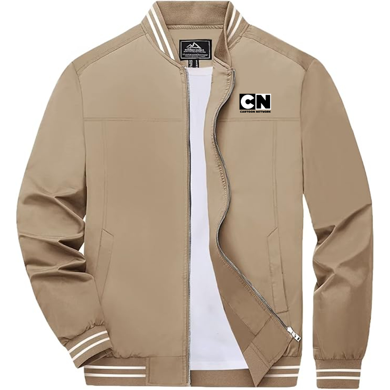 Men's Cartoon Network  Boladeci  Bomber Jackets Lightweight Water Resistant Breathable Spring Fall Full Zip Thin Windbreaker Light Jackets