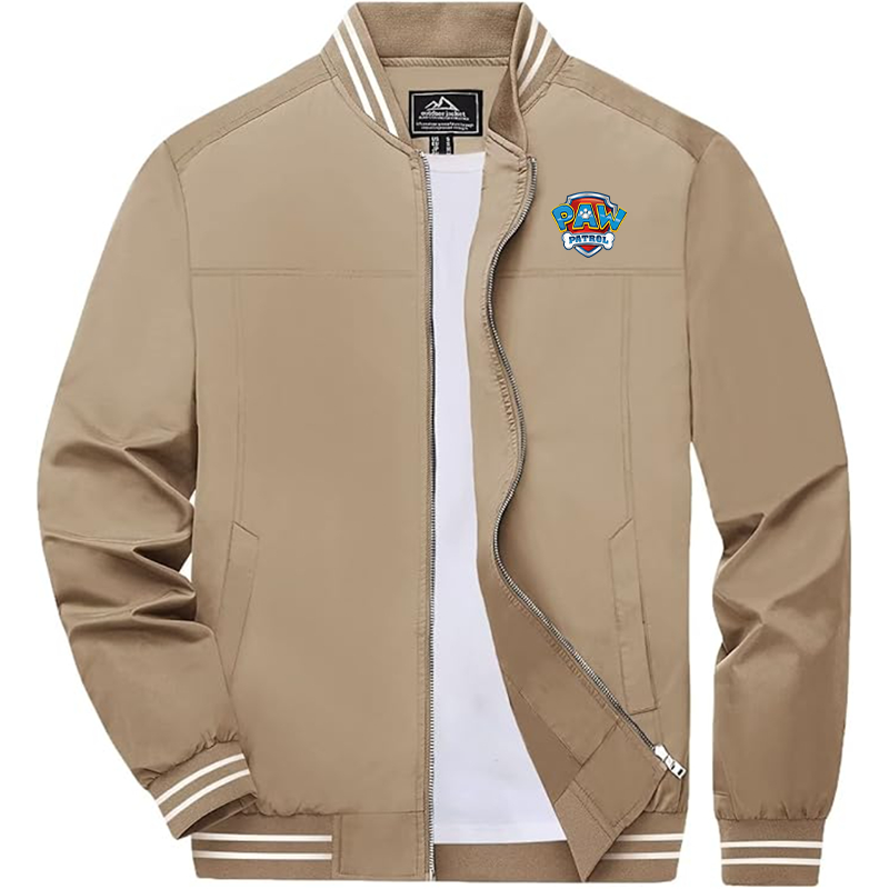 Men's Paw Patrol  Boladeci  Bomber Jackets Lightweight Water Resistant Breathable Spring Fall Full Zip Thin Windbreaker Light Jackets