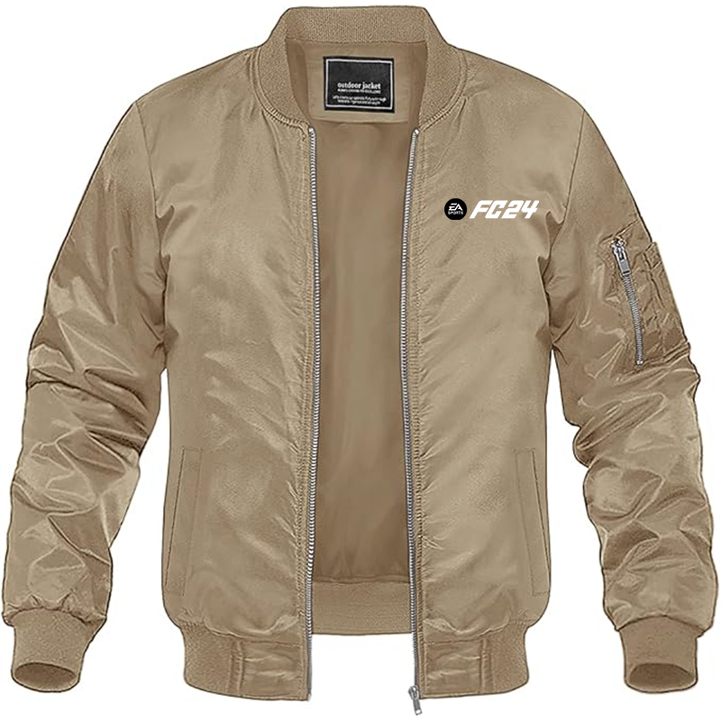 MAGNIVIT Men's EA Sports FC 24  Lightweight Bomber Jacket Windbreaker Casual Fall Spring Outdoor Coat