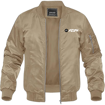 MAGNIVIT Men's EA Sports FC 24  Lightweight Bomber Jacket Windbreaker Casual Fall Spring Outdoor Coat