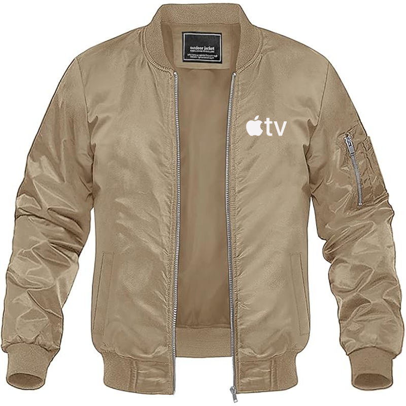 MAGNIVIT Men's  Apple TV  Lightweight Bomber Jacket Windbreaker Casual Fall Spring Outdoor Coat