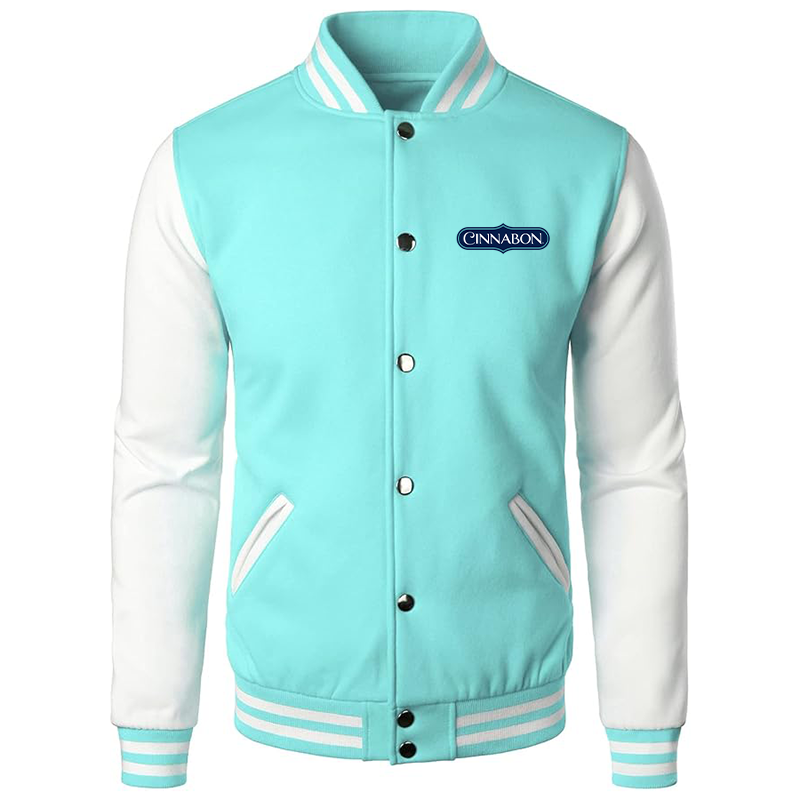 Men’s Cinnabon Varsity Baseball Jacket Cotton Blend Letterman Jackets