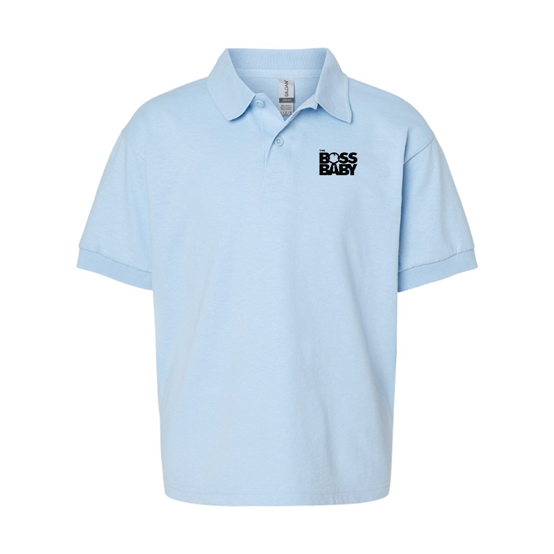 Youth's Boss Baby Gildan Dry Blend Jersey Polo