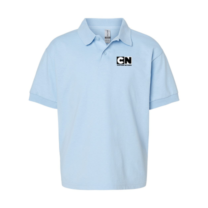 Youth's Cartoon Network Gildan Dry Blend Jersey Polo