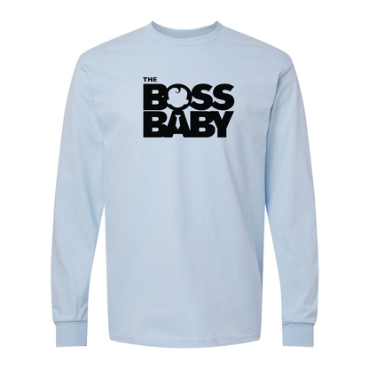Men's Boss Baby  Gildan Heavy Cotton Long Sleeve T-Shirt