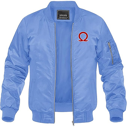 MAGNIVIT Men's God Of War Lightweight Bomber Jacket Windbreaker Casual Fall Spring Outdoor Coat