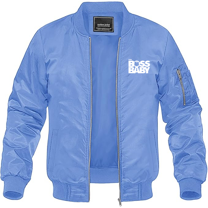 MAGNIVIT Men's Boss Baby  Lightweight Bomber Jacket Windbreaker Casual Fall Spring Outdoor Coat