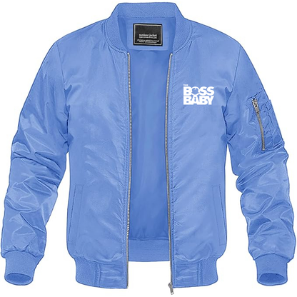 MAGNIVIT Men's Boss Baby  Lightweight Bomber Jacket Windbreaker Casual Fall Spring Outdoor Coat
