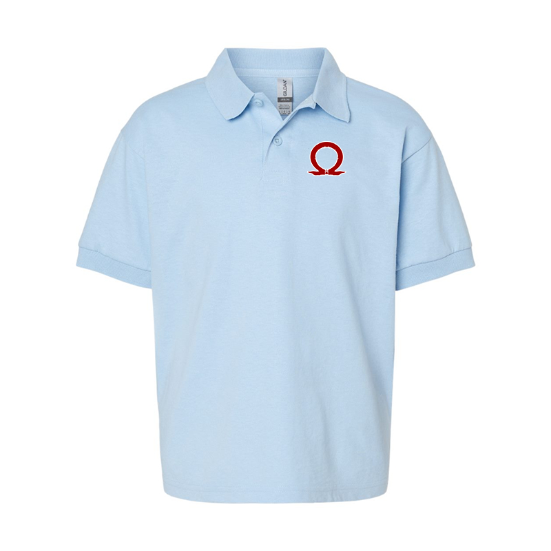 Youth's God Of War Gildan Dry Blend Jersey Polo