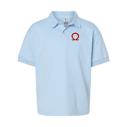 Youth's God Of War Gildan Dry Blend Jersey Polo