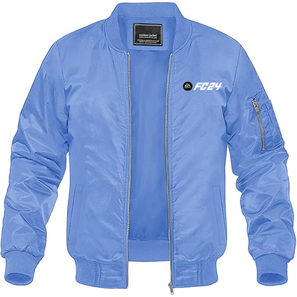 MAGNIVIT Men's EA Sports FC 24  Lightweight Bomber Jacket Windbreaker Casual Fall Spring Outdoor Coat