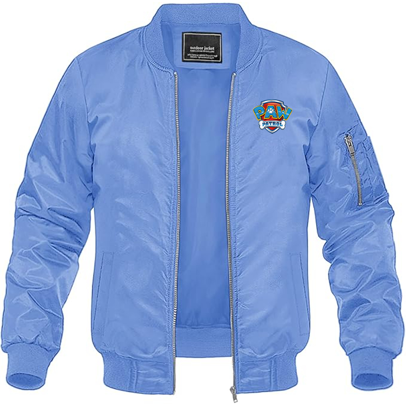 MAGNIVIT Men's Paw Patrol Lightweight Bomber Jacket Windbreaker Casual Fall Spring Outdoor Coat